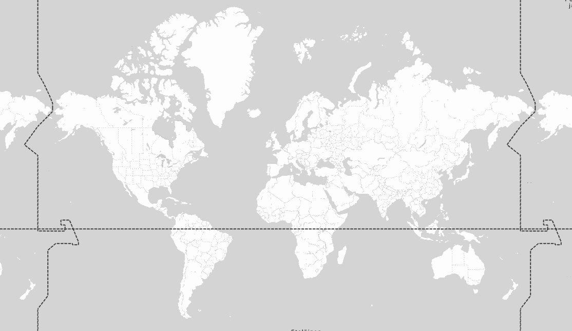 Laser Cut Map of the World – Peaks